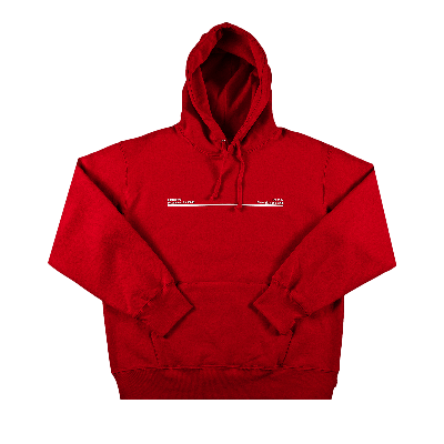 Pre-owned Supreme Shop Hooded Sweatshirt - Los Angeles 'red'