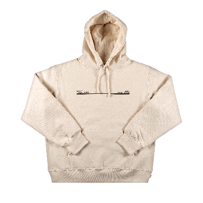 Pre-owned Supreme Shop Hooded Sweatshirt - Los Angeles 'natural' In Cream