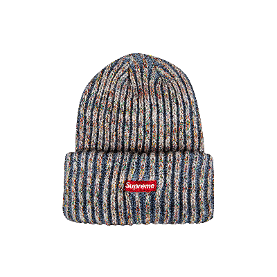 Pre-owned Supreme Rainbow Knit Loose Gauge Beanie 'light Blue'