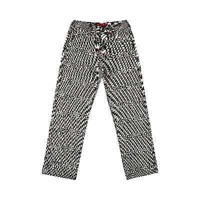 Pre-owned Supreme Work Pant 'brown Houndstooth'