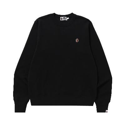 Pre-owned Bape One Point Crewneck 'black'