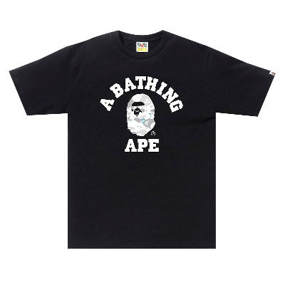 Pre-owned Bape Space Camo College Tee 'black'