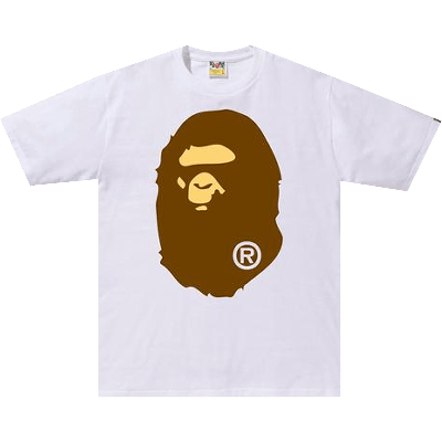 Pre-owned Bape Big Ape Head Tee 'white'