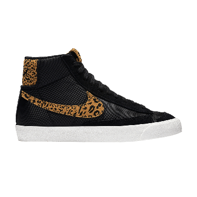Pre-owned Nike Wmns Blazer Mid '77 'leopard Prints' In Black