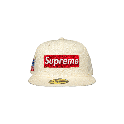 Pre-owned Supreme World Famous Box Logo New Era 'white'
