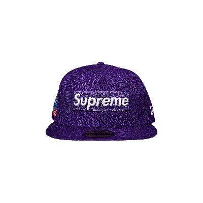 Pre-owned Supreme World Famous Box Logo New Era 'purple'