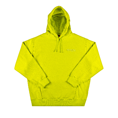 Pre-owned Supreme X Smurfs Hooded Sweatshirt 'acid Green'