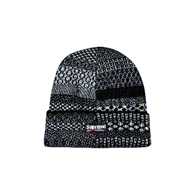 Pre-owned Supreme Multi Pattern Beanie 'black'