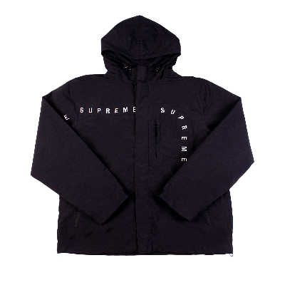 Supreme Kids'  Curve Logos Ripstop Jacket 'black'