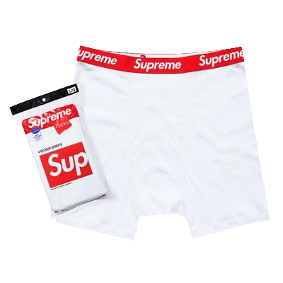 Pre-owned Supreme X Hanes Boxer Briefs (4 Pack) 'white'