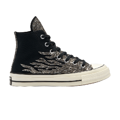 Pre-owned Converse Wmns Chuck 70 High 'archival Glitter Flame - Black Egret'