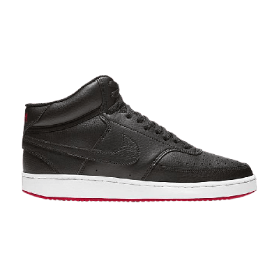 Pre-owned Nike Court Vision Mid 'bred' In Black