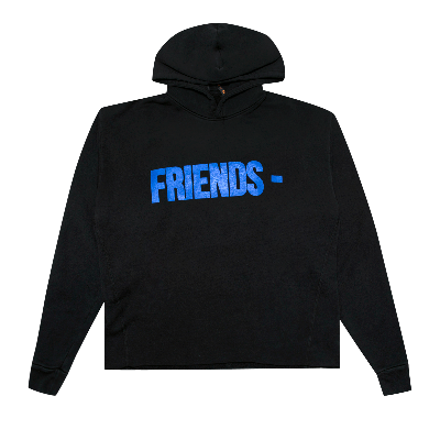 Pre-owned Vlone Friends Hoodie 'black/blue'