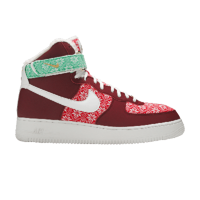 Pre-owned Nike Air Force 1 High 'christmas Sweater' In Red
