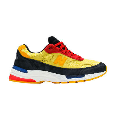 Pre-owned New Balance 992 Made In Usa 'atomic Yellow Red'