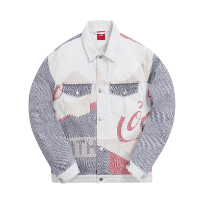 Pre-owned Kith X Coca-cola Mountains Denim Jacket 'multi' In Multi-color