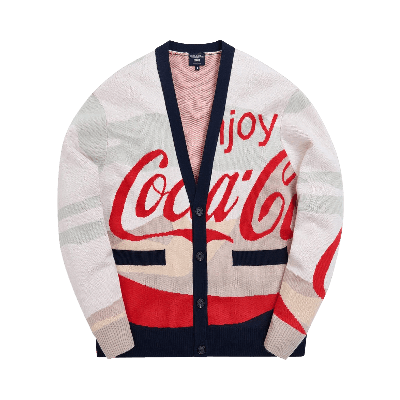 Pre-owned Kith X Coca-cola X Mitchell & Ness Coke Mountains Cardigan 'multi' In Multi-color