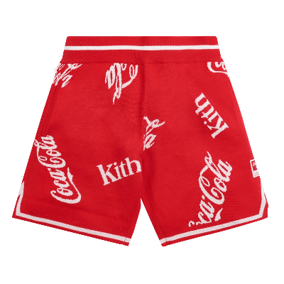 Pre-owned Kith X Coca-cola X Mitchell & Ness Coke Logo Short 'red'