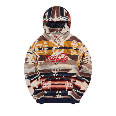 Pre-owned Kith X Coca-cola X Pendleton Terry Williams 3 Hoodie 'ivory/multi' In Cream