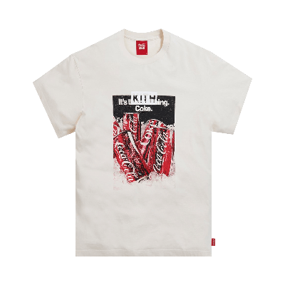 Pre-owned Kith X Coca-cola Chilled Vintage Tee 'ivory' In Cream