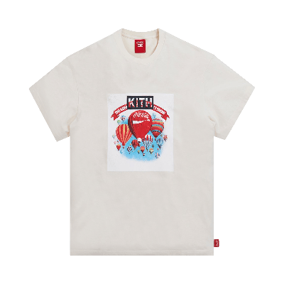 Pre-owned Kith X Coca-cola Balloon Vintage Tee 'ivory' In Cream