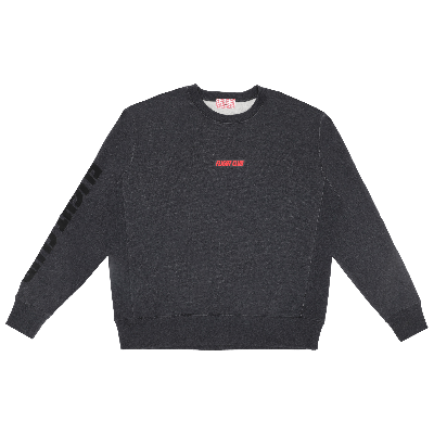 Pre-owned Flight Club Oversized Logo Crewneck 'dark Gray' In Grey