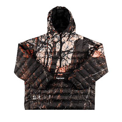 Pre-owned Supreme Micro Down Half Zip Hooded Pullover 'woods' In Multi-color