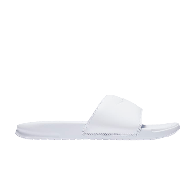 Pre-owned Nike Wmns Benassi Jdi Slide 'triple White'