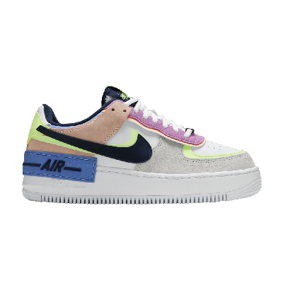 Pre-owned Nike Wmns Air Force 1 Shadow 'crimson Tint Volt' In White