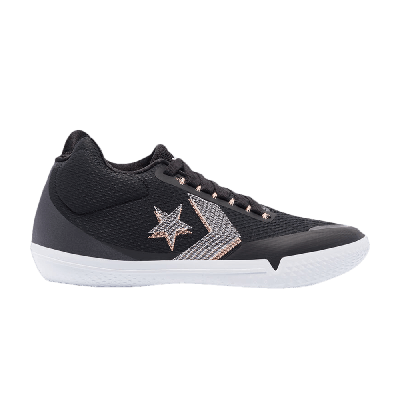 Pre-owned Converse All Star Bb Evo Mid 'hi-vis Collection - Black Sunset Glow'