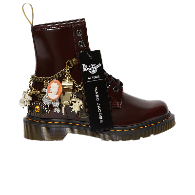Pre-owned Dr. Martens Marc Jacobs X 1460 'cherry Red'
