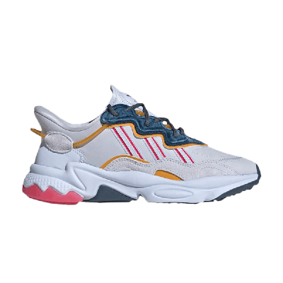 Pre-owned Adidas Originals Wmns Ozweego 'aeroblue Power Pink' In White