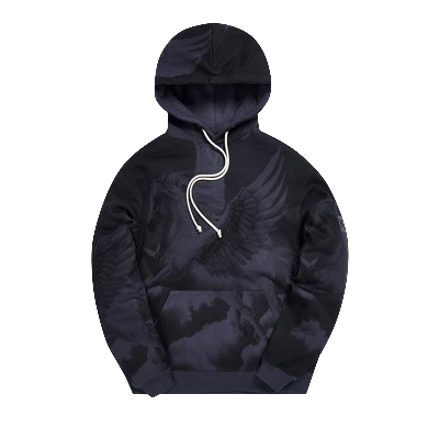 Pre-owned Kith Pegasus Williams 3 Hoodie 'black'