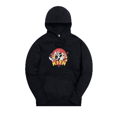Pre-owned Kith X Looney Tunes That's All Folks Hoodie 'black'