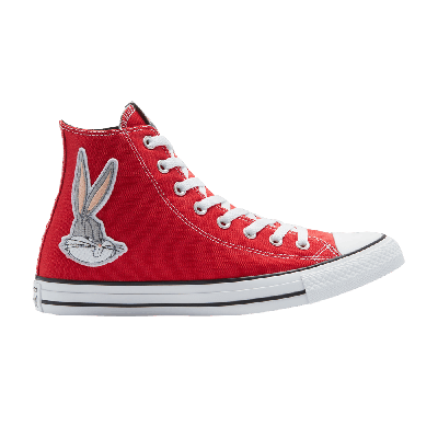 Pre-owned Converse Looney Tunes X Chuck Taylor All Star High '80th Anniversary - Bugs Bunny Patch' In Red