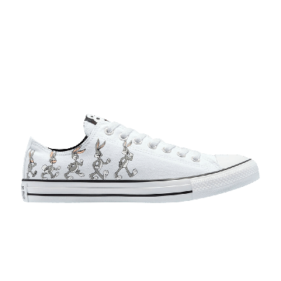 Pre-owned Converse Looney Tunes X Chuck Taylor All Star Low '80th Anniversary - Bugs Bunny' In White