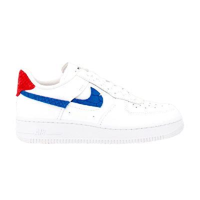 Pre-owned Nike Wmns Air Force 1 Lxx 'snakeskin - University Red Royal' In White