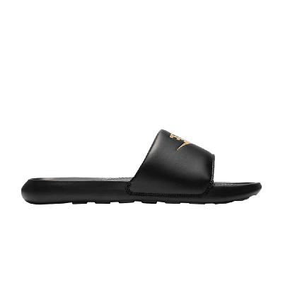 Pre-owned Nike Victori One Slide 'black Metallic Gold'