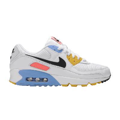 Pre-owned Nike Wmns Air Max 90 'solar Flare' In White