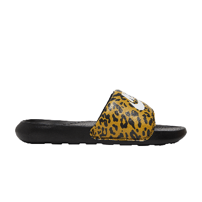 Pre-owned Nike Wmns Victori One Printed Slide 'cheetah Print' In Orange