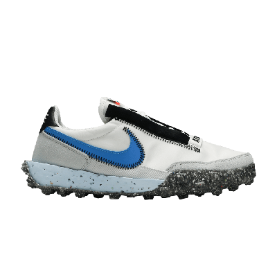Pre-owned Nike Wmns Waffle Racer Crater 'photon Dust Blue' In White
