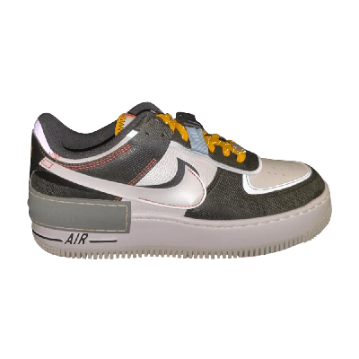 Pre-owned Nike Wmns Air Force 1 Shadow 'spiral Sage' In Black
