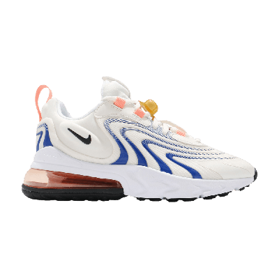 Pre-owned Nike Wmns Air Max 270 React Eng 'sail Racer Blue' In Cream