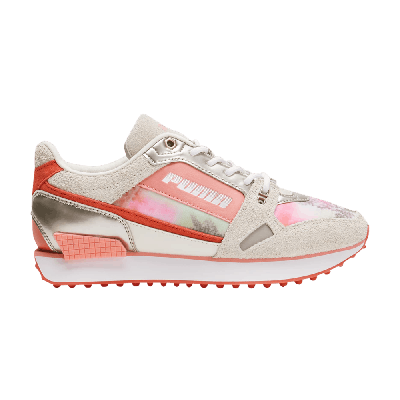 Pre-owned Puma Wmns Mile Rider 'supernatural - Salmon Rose' In Cream