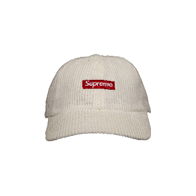 Pre-owned Supreme Ripple Corduroy Small Box 6-panel 'white'