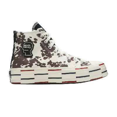 Pre-owned Converse Brain Dead X Chuck 70 'cow Print' In White