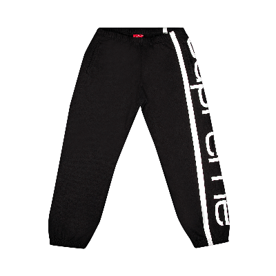 Pre-owned Supreme Big Logo Paneled Sweatpant 'black'