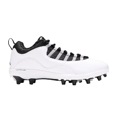 Pre-owned Air Jordan 10 Td Low 'steel Grey' In White