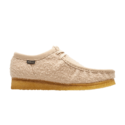 Pre-owned Clarks Aimé Leon Dore X Wallabee Casentino Wool 'beige' In Cream