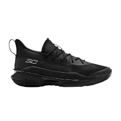 Pre-owned Under Armour Curry 7 Team 'black Metallic Silver'